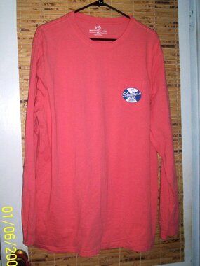 Southern Tide Skipjack Long Sleeve 100% Cotton Pocket T-Shirt *Tag Size: XXL